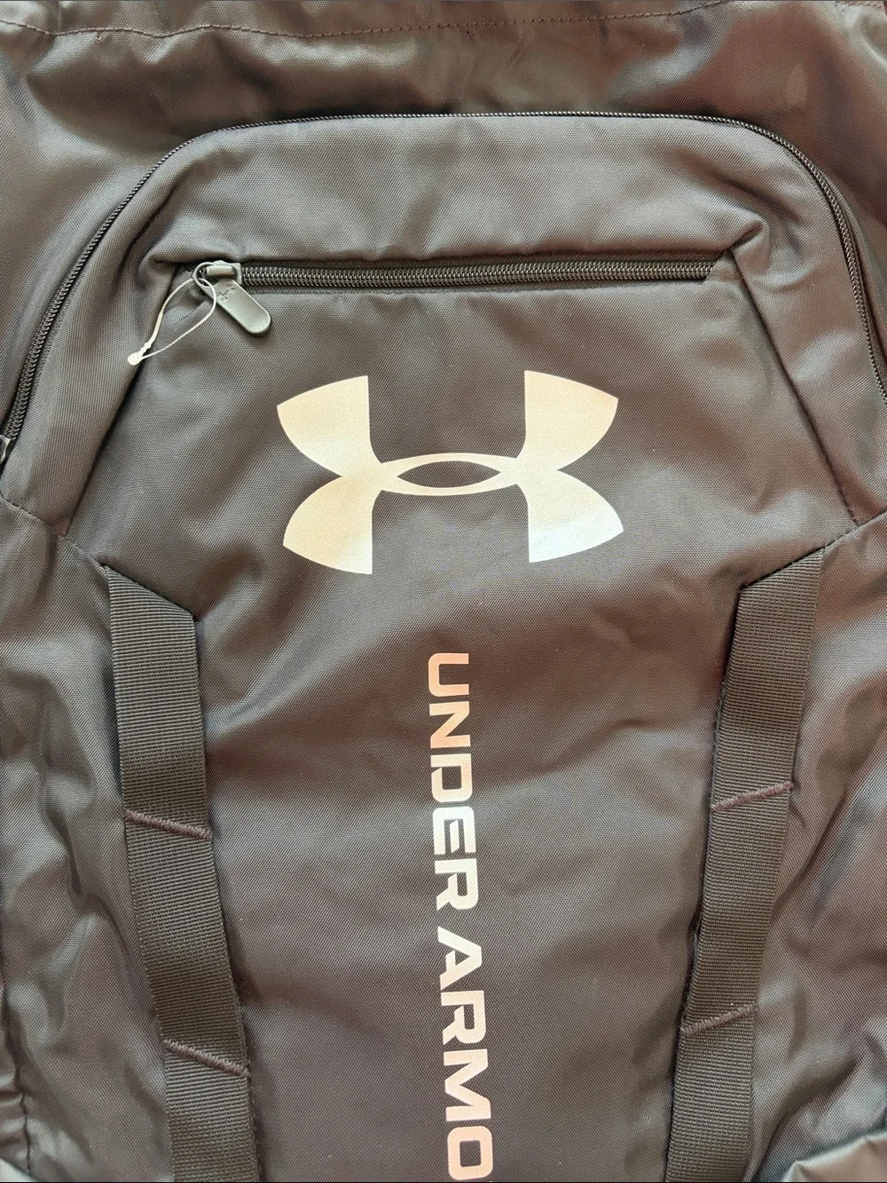 💎🌴 Under Armour Black Drawcord Training Backpack with White Logo